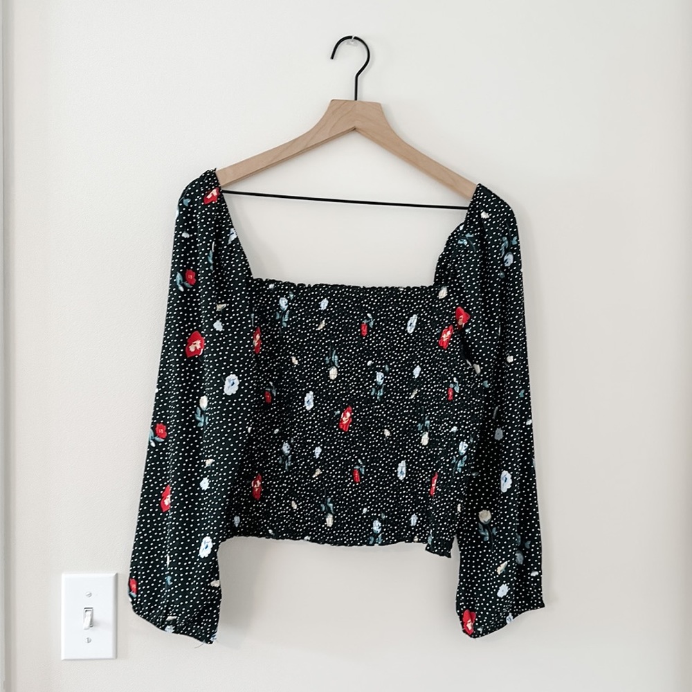 ABERCROMBIE POLKA DOT BLOUSE!